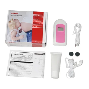 Karšto Pardavimo COTEC BABYSOUND B-LCD Ekranas Gimdymą, Vaisiaus Doplerio, Kūdikio Širdies Ritmas Monitorius+ Nemokamas Gelis