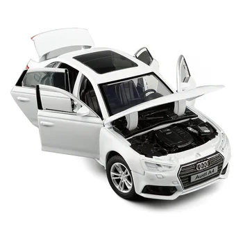 Karšto pardavimo Didelis modeliavimas 2017 A4 modelis,1:32 lydinio traukti atgal, automobilių žaislas,6 atvirų durų žaislas automobilis,didmeninė prekyba