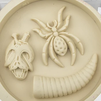 Karšto Pardavimo Kaukolė voras Silikono Formos šokoladas Minkštas formos kepimo 