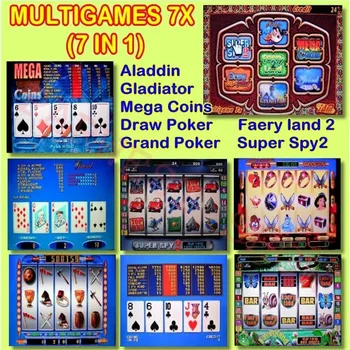 Karšto Pardavimo Multigame 7X valdybos(60-95%) Kazino žaidimas pcb Raudona laiko Tarpsnių Žaidimo Lentos 7 in 1 pokerio žaidimai Jamma lošimo Mašina Rinkiniai