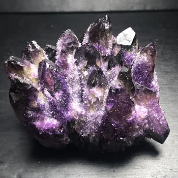 KARŠTO Pardavimo Naujovė Natūralus Kvarco Kristalas Violetinė dvasios Grupių VUG Mineralinių Pavyzdys Gydymo