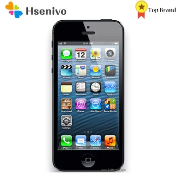 Karšto pardavimo Originalaus Iphone 5 A5 Gamyklos Atrakinta mobiliojo Telefono iOS Dual core, 1G RAM, 16GB 32GB 64GB ROM 4.0' 8MP Kamera WIFI, 3G, GPS
