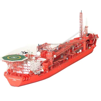 Karšto pardavimui, 1:400 norvegijos FPSO Jūroje Plūduriuojančius Gamybos Tanklaivis 3D Popieriniai Laivas