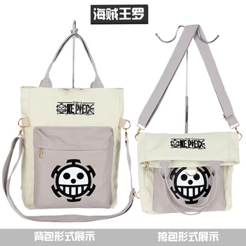 Karšto pardavimui, Anime One Piece Kuprinė Naruto Drobė maišelis Daugiafunkcinis krepšys Pečių maišą SCasual Krepšiai, rankinės kuprinę dovanų