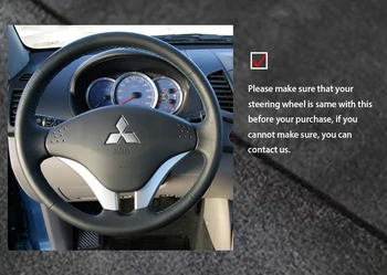 Kasytės padengti Vairas Padengti Mitsubishi Pajero 2008-2011 V73 2011 L200 automobilių Tiuningas