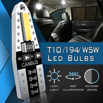 Katur 10x T10 W5W LED Lemputė Canbus Automobilių Žibintai 