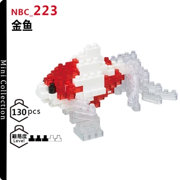 Kawada Nanoblock NBC-223 Wakin Karosas Raudona 130Pcs Diamond Mikro Blokai Kūrybos Mini Plytų Žaislas Vaikams