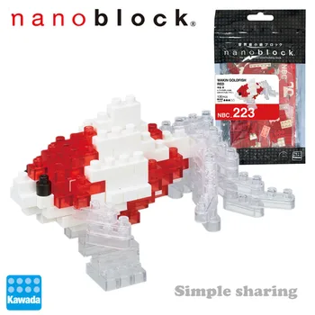 Kawada Nanoblock NBC-223 Wakin Karosas Raudona 130Pcs Diamond Mikro Blokai Kūrybos Mini Plytų Žaislas Vaikams