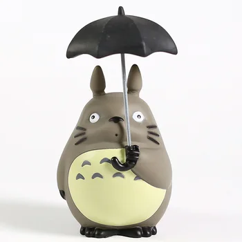 Kawaii Skėtis Totoro Hayao Miyazaki Skaičius Mano Kaimynas Totoro Anime PVC figūrėlių Kolekcija Modelis Žaislas Vaikams, Žaislų, Dovanų