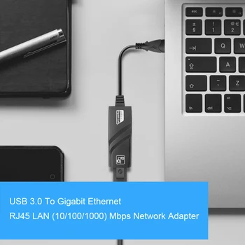 KEBIDU Laidinio USB 3.0 Gigabit Ethernet RJ45 LAN (10/100/1000) Mbps Tinklo Plokštę, 