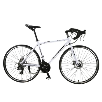 Kelių dviratį 700C aliuminio lydinio suaugusiųjų kelių dviračių greičio dvigubi diskiniai stabdžiai lenktynių 21/ 27/ 30 greitis kreivų kelių dviratį