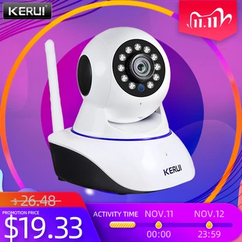 KERUI 1080P HD IP vaizdo Kamera Home Security Patalpų Belaidžio Wifi Priežiūros Naktinio Matymo Infraraudonųjų spindulių Tinklo Interneto Tuya Smart Gyvenimo