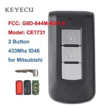 Keyecu Smart Nuotolinio Rakto Pakabuku 2 Mygtuką 433Mhz PCF7952 ID46 už 