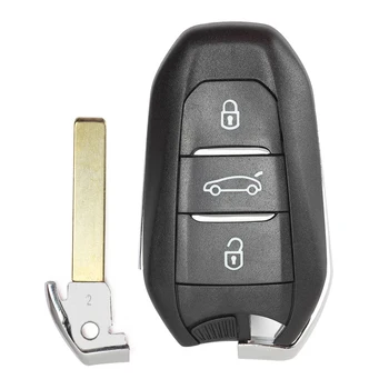 Keyecu Smart Remote Key 3 Mygtukai FSK 434MHz su PCF7945 ID46 Mikroschemą Citroen C4 Grand Picasso DS5 už Peugeot 508 ir 308