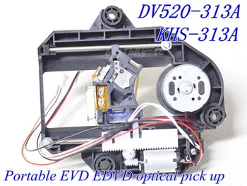 KHS-313A / SU DV520 MECHANIZMAS DV520(313A) PLASTIKO MECHANIZMAS KHS-313A Nešiojamų EVD EDVD DVD lazerio lęšio DWM520-313 KHS313A