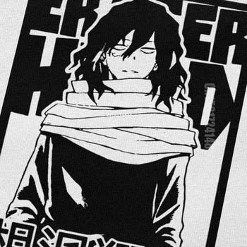 Kietas Manga Anime Boku No Herojus Akademinės Bendruomenės Marškinėlius Vyrų Vasaros Aizawa Shota Tee Medvilnės T Shirts Japonų Stiliaus Dovana Demon Slayer