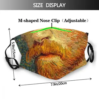 Kietas Veido Kaukė Mados Vincent Van Gogh Po Garsaus Dailininko Masque Reutilizable Su Filtrais