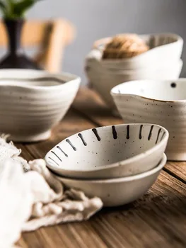 KINGLANG Japonų Keramikos Indai, Bendrosios Produktų Udon Dubenį korėjos Maža Indų ir Dubenėlį, Porcelianas, Valgymo Dubenį Teacup