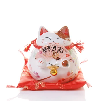 Kinija Pasisekė Katė Keramikos Meilės Kačių Namų Puošybai Valentino Diena Piggy Bank Dovanų Pora taupyklė Feng Shui Amatų Dovana