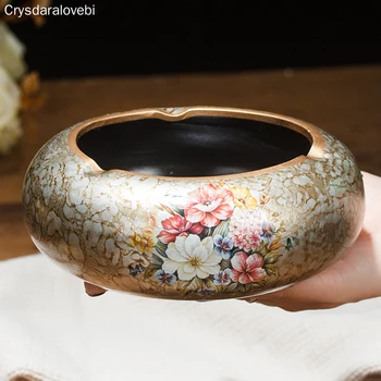 Kinijos Retro Keramikos Didelis su Dangteliu Peleninę Šiuolaikinės Minimalistinės Kūrybos Prabanga Kambarį Apdaila Kavos staliukas