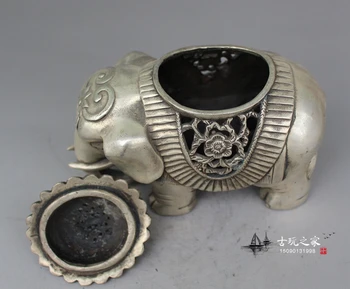 Kinijos senoji Apdaila padengta sidabro Drožyba apdailos Tibeto pieno, arbatos puodą