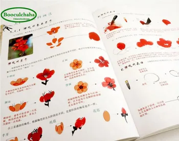 Kinijos teptukas dažymo technika knygą iš įrašo įgudęs: Four Seasons gėlių, paukščių tradicinio kraštovaizdžio paveikslų ,4pcs