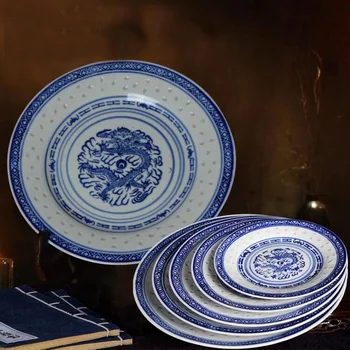 Kinų restoranas mėlynos ir baltos spalvos porceliano Namų Dekoratyvinės Keramikos Sienų Apdailai Patiekalas/Sienos Kabo Plokštė