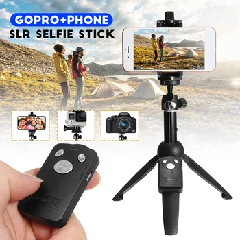 Kišeninis Selfie Lazdos Monopodzie už GoPro Išmanųjį telefoną SLR Veiksmo Sporto Fotoaparato Trikojo Nuotolinio Užrakto iPhone Samsung