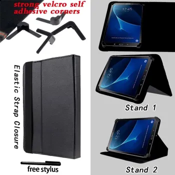KK&LL Samsung Galaxy Tab Tab E 9.6 colių SM-T560 SM-T561 - Odos Smart Tablet Stand 