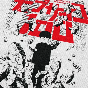 Klasikinis MOB PSICHO 100 Marškinėlius Vyrai Trumpas Rankovėmis Anime, Manga Shigeo Kageyama Vasaros T-shirt iš Anksto sumažėjo Medvilnės Slim Fit Tee Marškinėliai