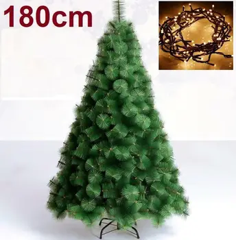 Klasikinis Žalia Pušis 180M / 180CM Kalėdų eglutė + 100 žibintai