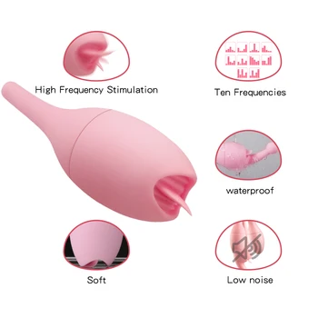 Klitorio Vagina Sucker Stimuliatorius Suaugusiųjų Sekso Žaislai Moterims, Poroms G Vietoje, prie pat Liežuvio Vibratorius USB Įkraunama Nuotolinio