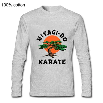 Kobra Ka Retro ilgomis Rankovėmis Kung Fu Tee Marškinėliai Homme T Shirts Miyagi Padaryti Bonsai Medis Karate Kid Martialer Menų Japonija 90S Geriausias Tees