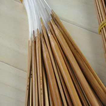 Koksuojant Bambuko Ciklo Megztinis Mezgimo Adatos Ilgis 80cm 2.0 mm-10 mm Mezgimo Niddles Amatų Siūlai įrankių Rinkiniai 18pcs