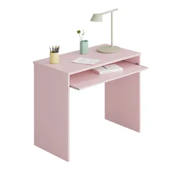 Kompiuterio stalas su Dėklo Nuimamas, Matmenys: 90x79x54 cm (Apačioje) (Pink Cloud)
