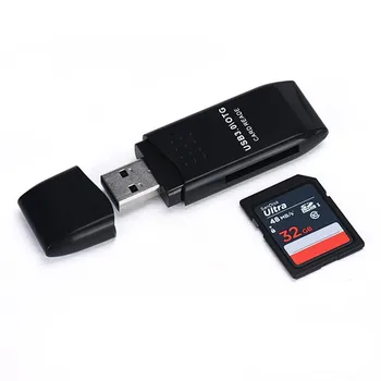 Kompiuterių Priedai MINI Kortelių Skaitytuvas 5Gbps Super Greitis USB 3.0 Micro SD/SDXC TF Card Reader Juoda OTG Adapterio Didmeninė L0226