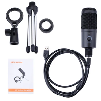 Kondensatoriaus mikrofonas, bm 800 triukšmo atšaukiu mikrofonas, USB mic professionnel Nešiojamas Kompiuteris pc condensador микрофон