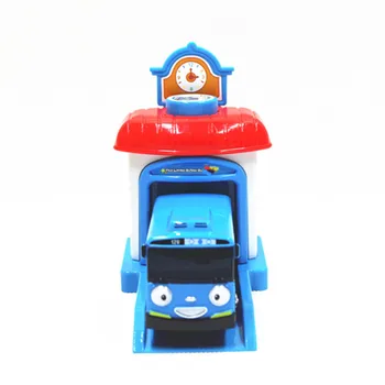 Korėjos animacinių filmų Masto modelis 4pcs/set priekaištauti autobusų mažai miniatiūriniai plastiko automobilių vaikai, berniukai, kids oyuncak garažas žaislai