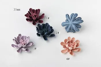 Korėjos gėlių kietas kietas plaukų žiedas priedai 