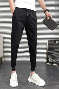 Korėjos Vasaros Vyrų Atsitiktinis Haremo Kelnės Nauja 2020 Korėjos Slim Fit Poilsiu Kelnės Vyrams Kietas Visos Rungtynės Streetwear Kelnės Vyrams 36