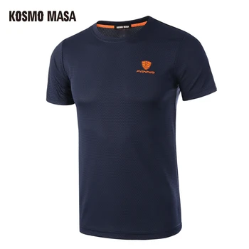 KOSMO MASA 2019 Mens Quick Dry Kvėpuojantis T-Shirt Pavasario Vasaros Sporto trumpomis Rankovėmis Marškinėlius Vyrų Plius Dydis Jersey T Marškinėliai MC0278