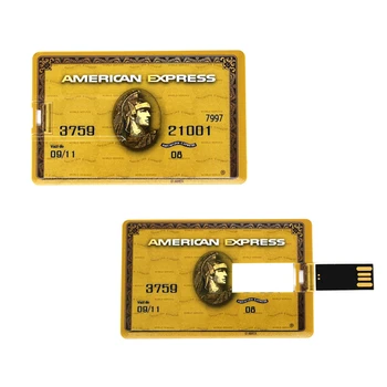 Kredito Kortelės American Express Kortelės, USB Flash Drive, Pen drive 4GB 32G 8GB 16GB usb banko kortele Atminties Lazdos pendrive u disko