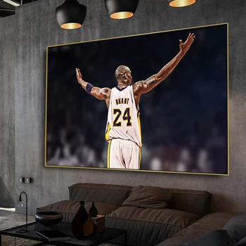 Krepšininkas mados pobūdžio tapybos žvaigždės plakatas sienų tapybos paveikslų kambarį namo apdaila