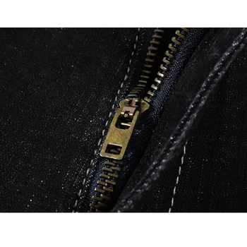 KSTUN Džinsai Vyrams, Garsaus Prekės ženklo Black Jeans Žiemos Ruožas Verslo Atsitiktinis Vyrų Slim Fit Straight Klasikinės Kelnės Aukštos Kokybės