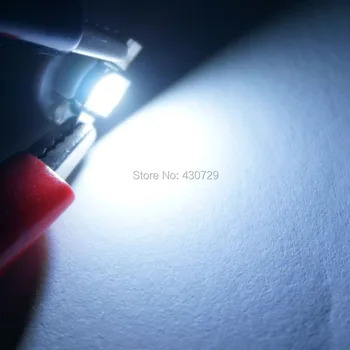 KTSCAR 100VNT b8.5 5050 Led 1 SMD T5 LED Lempos Automobilio Vėžės Speedo prietaisų Skydelio Lemputės 12v mėlyna raudona žalia balta dega
