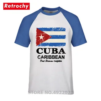 Kuba Gerbėjų Nudžiuginti Marškinėlius Vyrams Kubos Nacionalinės Vėliavos Dizainas Marškinėliai, Trumpas Medvilnės marškinėliai Nostalgiškas Stiliaus Vasaros Komunizmo Viršūnes
