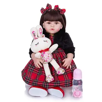 KUKADOLL Reborn Baby Lėlės 57cm Silikono viso Kūno 23 Colių Princesė Lėlė Baby Žaislas Bebe Atgimsta Menina Vaikams Gimtadienio, Kalėdų Dovana