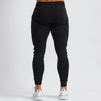 Kultūrizmo kelnės, vyriški nauja spausdinti gimnastikos fitneso juodos sportinės kelnės jogger vyriški mokymo bėgiojimas atsitiktinis kelnės