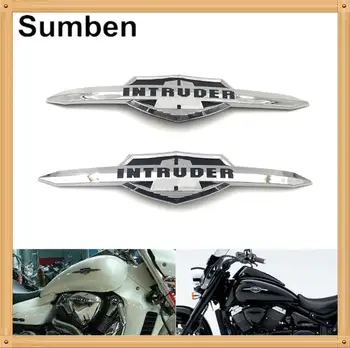 Kuro Dujų Bako Emblema 3D Ženklelis ABS Decal Šonų Lipdukai Suzuki Intruder 400 700 800 1400 VL125 VL250 VL400 VL800 VL1500 C1500T