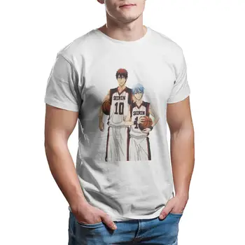 Kuroko Ir Kagami Spausdinti Medvilnės Marškinėliai Kuroko No Basket Sporto Anime Serijos Vyrų Mados Streetwear